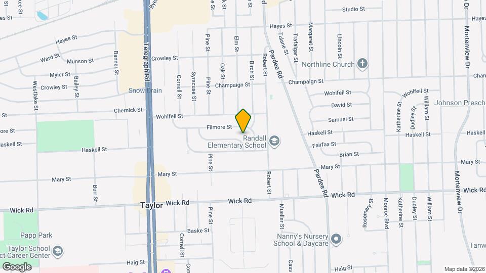 23446 Calvin St Map and Location Details