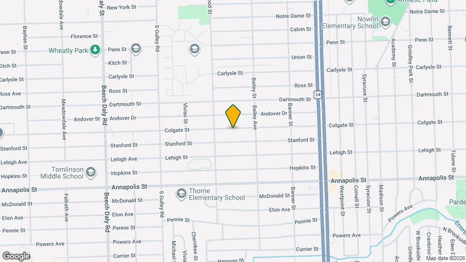 24699 Colgate St Map and Location Details