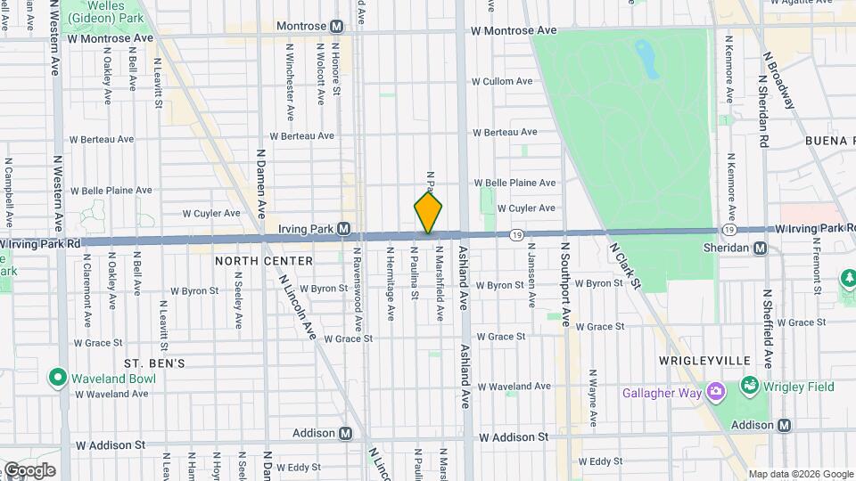 1647 W Irving Park Rd Mapa y Detalles de la Ubicación