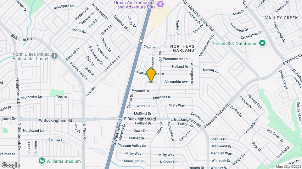 2222 Meadow Ln Map and Location Details