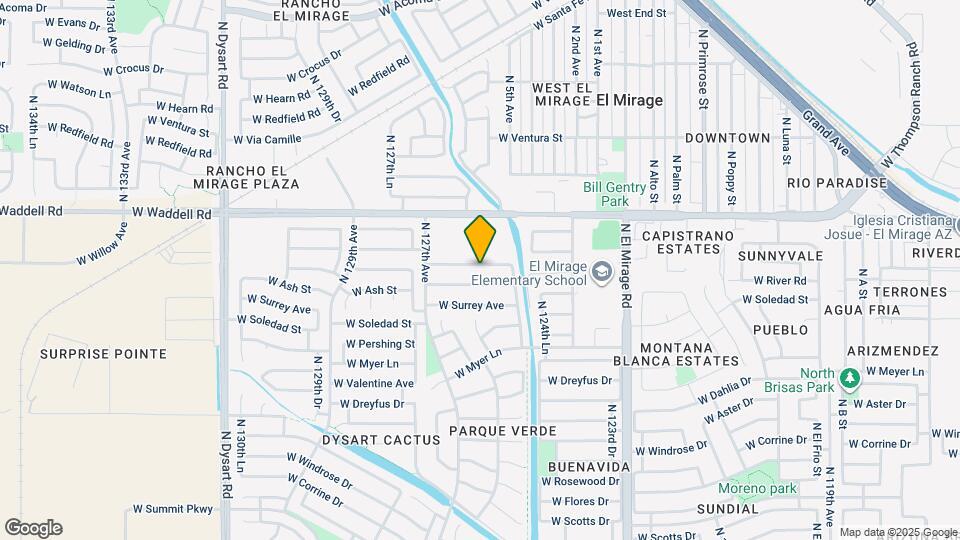 12537 W Willow Ave Map and Location Details