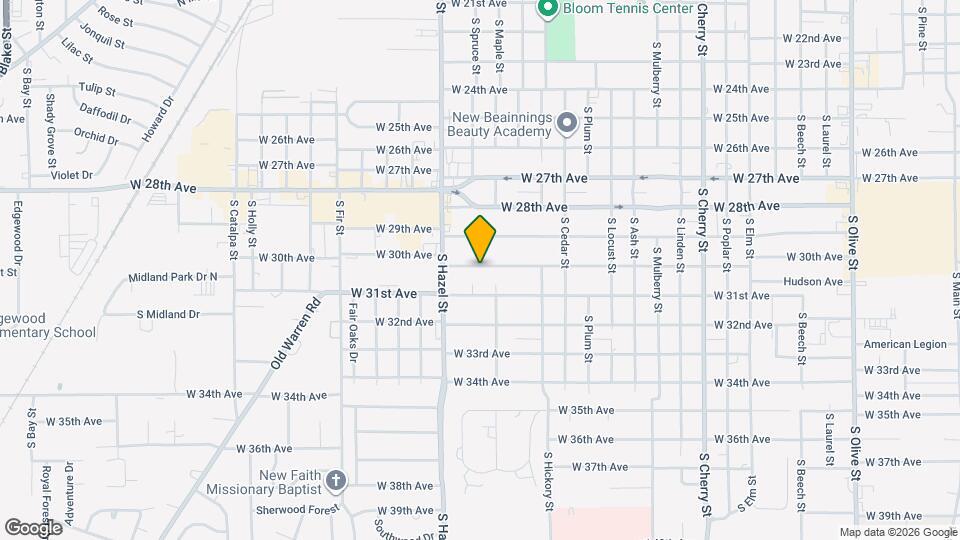 2010 W 30th Ave Map and Location Details