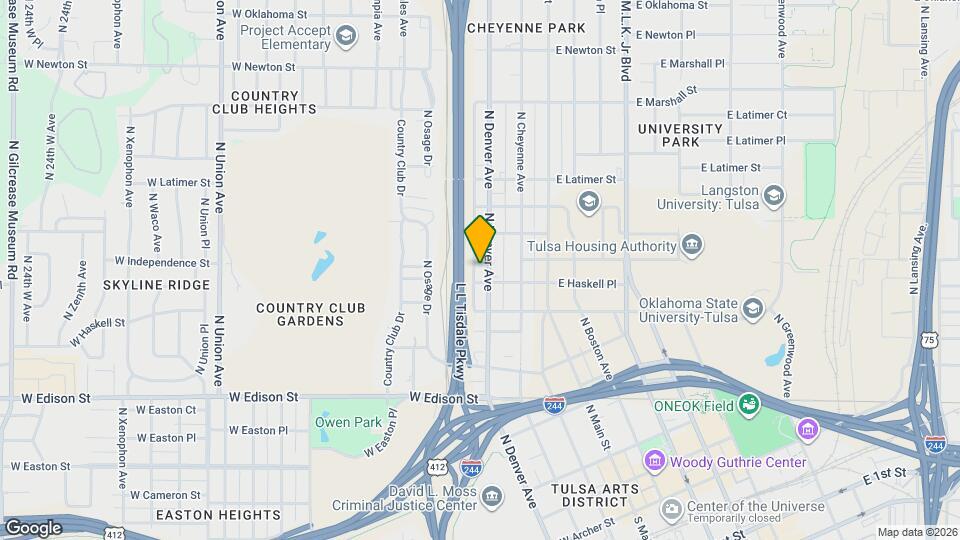 740 N Denver Ave Map and Location Details