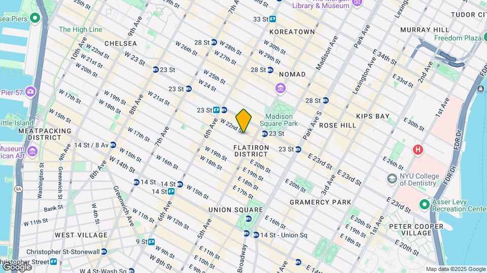 7 W 21st St-Unit -1504 Map and Location Details