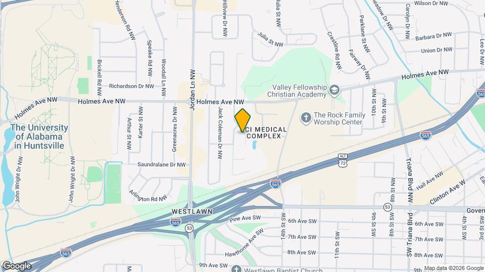 407 Hillmont Dr NW Map and Location Details