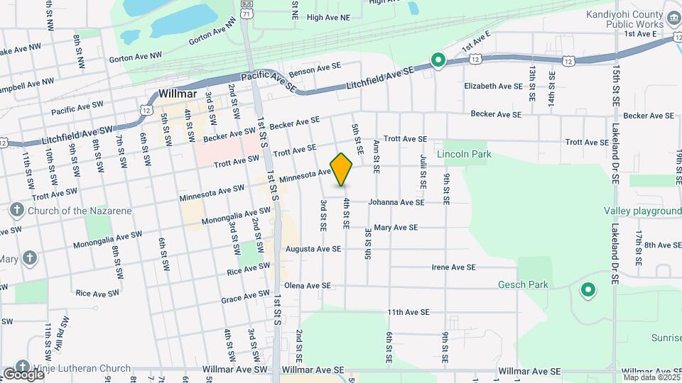 626 4th St SE, Unit Unit #2 - Upper Mapa y Detalles de la Ubicación