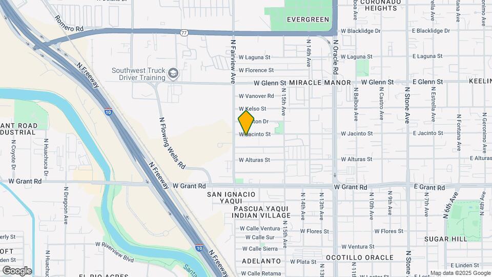 833 W Jacinto St Map and Location Details