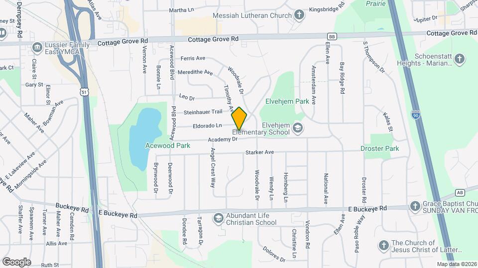 4906 Academy Dr Mapa y Detalles de la Ubicación