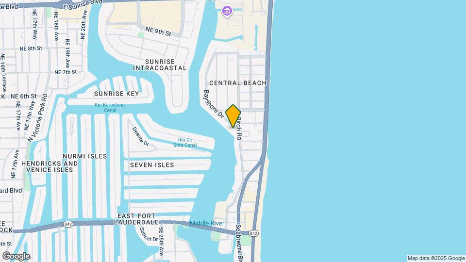 The Fort Lauderdale Yacht & Beach Club Map and Location Details