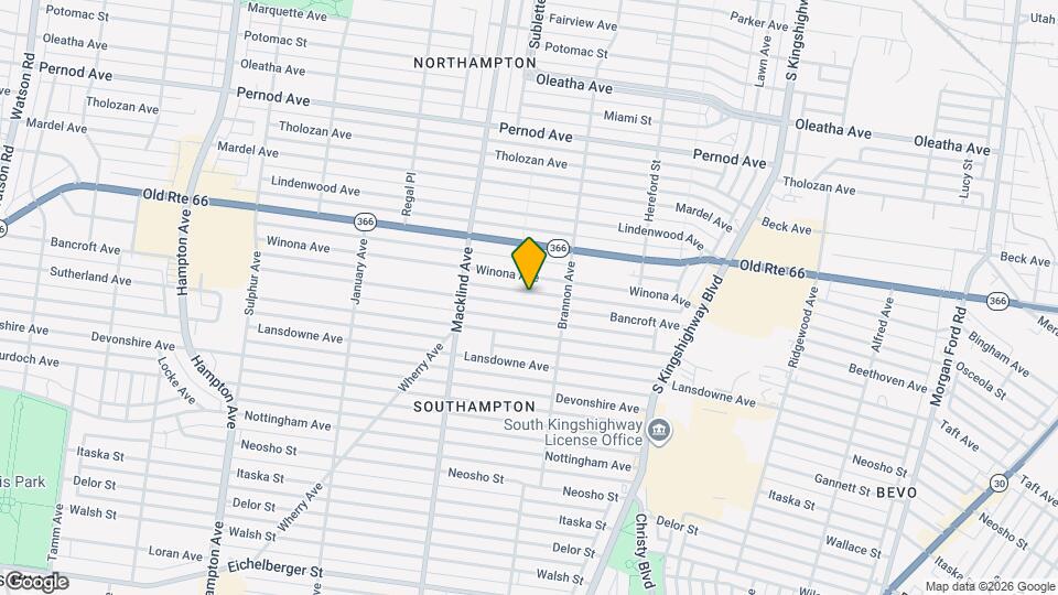 5239 Bancroft Ave Mapa y Detalles de la Ubicación