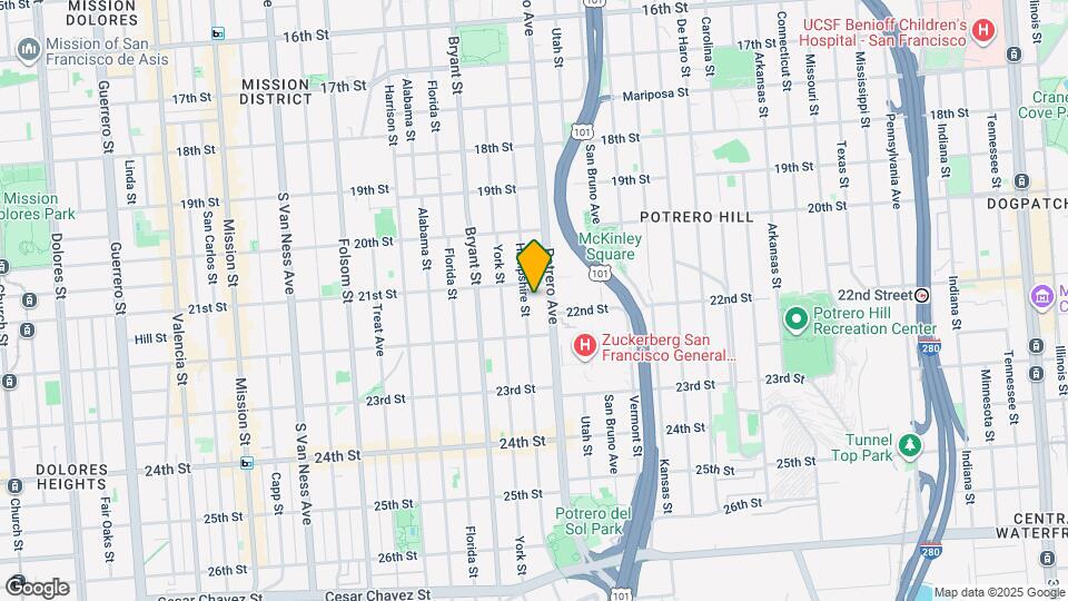 927 Hampshire St Map and Location Details