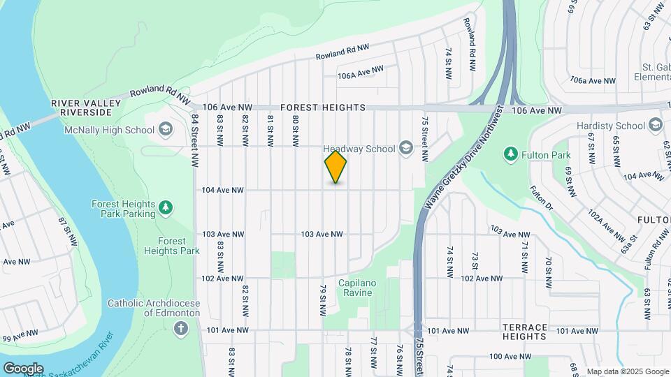 7814-7104 104 Ave NW Map and Location Details
