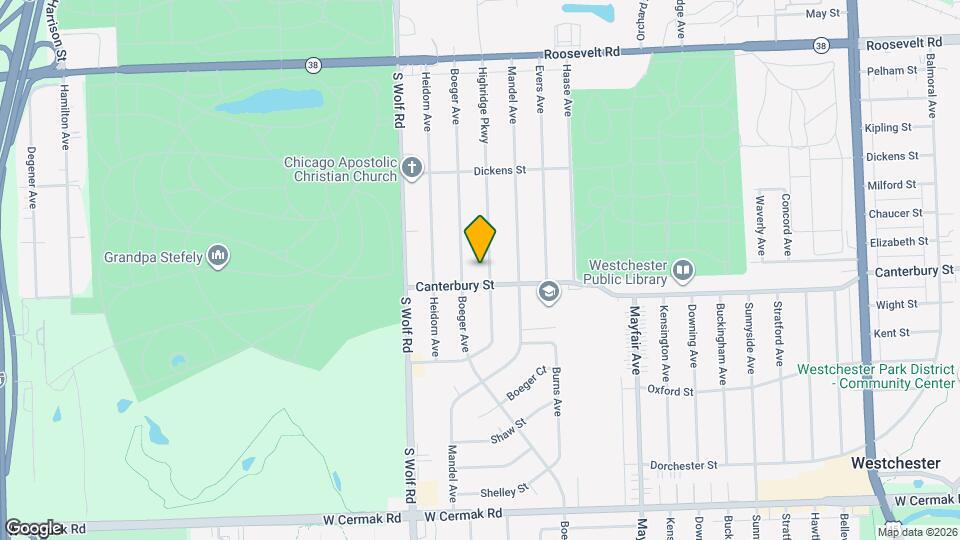 1546 Highridge Pkwy Map and Location Details