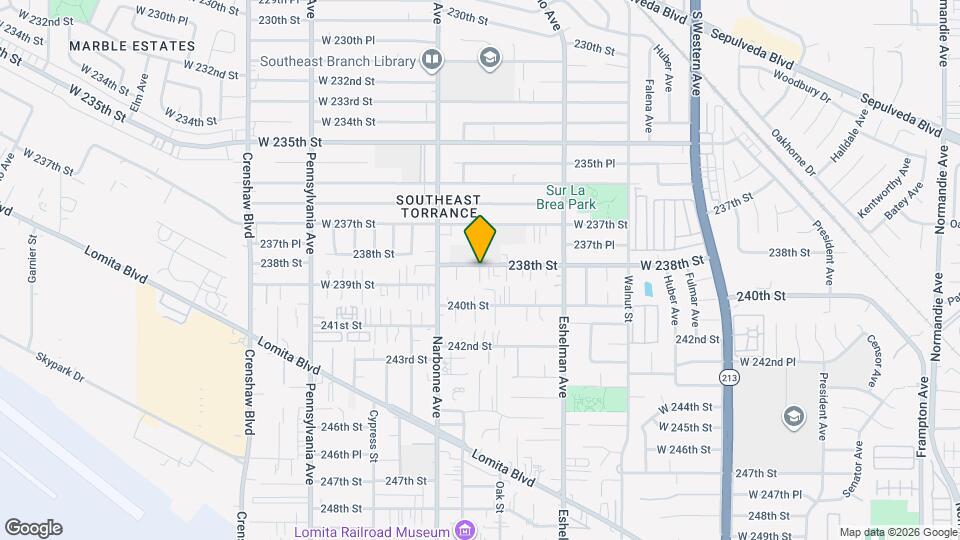 2126 238th St Map and Location Details