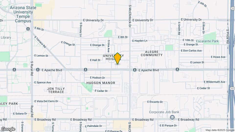 1620 E Apache Blvd Map and Location Details