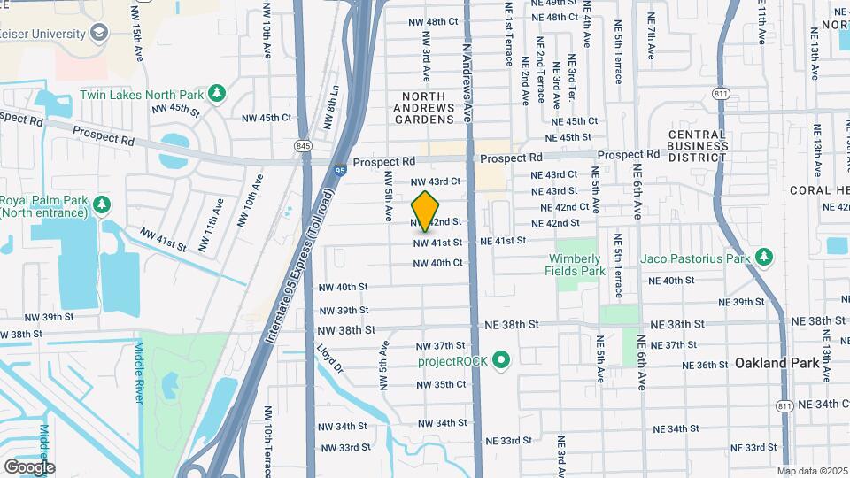 333 NW 41st St Mapa y Detalles de la Ubicación