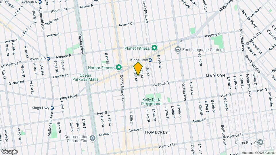 1755 E 13th St Mapa y Detalles de la Ubicación