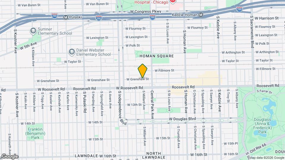 3651 W Grenshaw St Map and Location Details