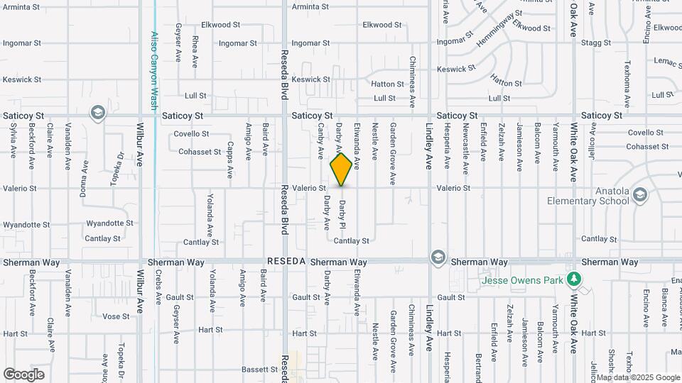 7357 Darby Ave Map and Location Details