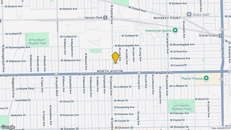 1635 N Central Ave Map and Location Details