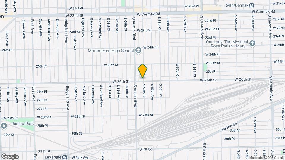 5930 W 26th St Map and Location Details