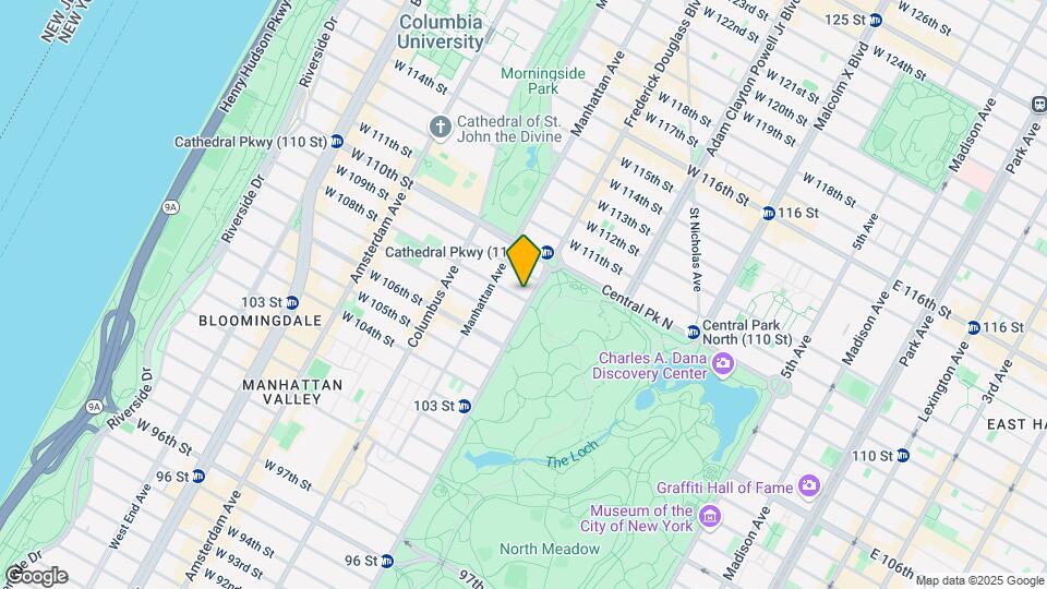 478 Central Park W Map and Location Details