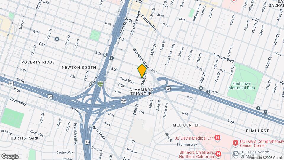 3348 S St Map and Location Details