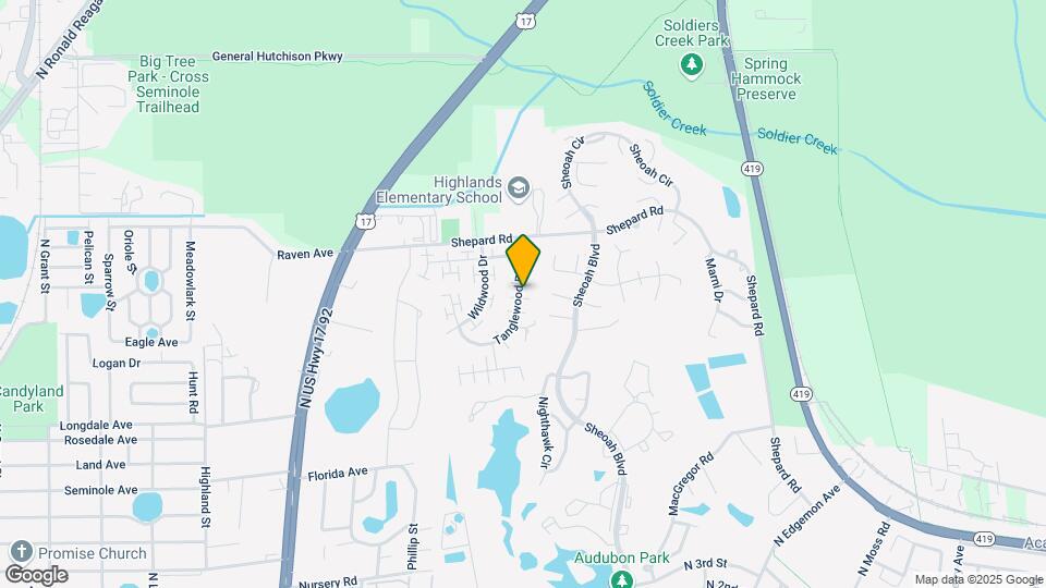 705 Woodlawn Dr Mapa y Detalles de la Ubicación