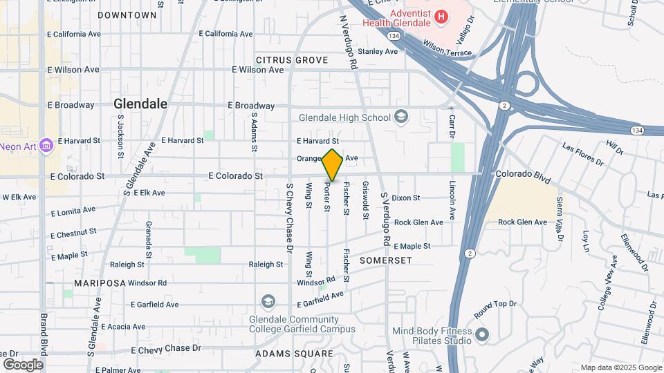 312 Porter St Map and Location Details