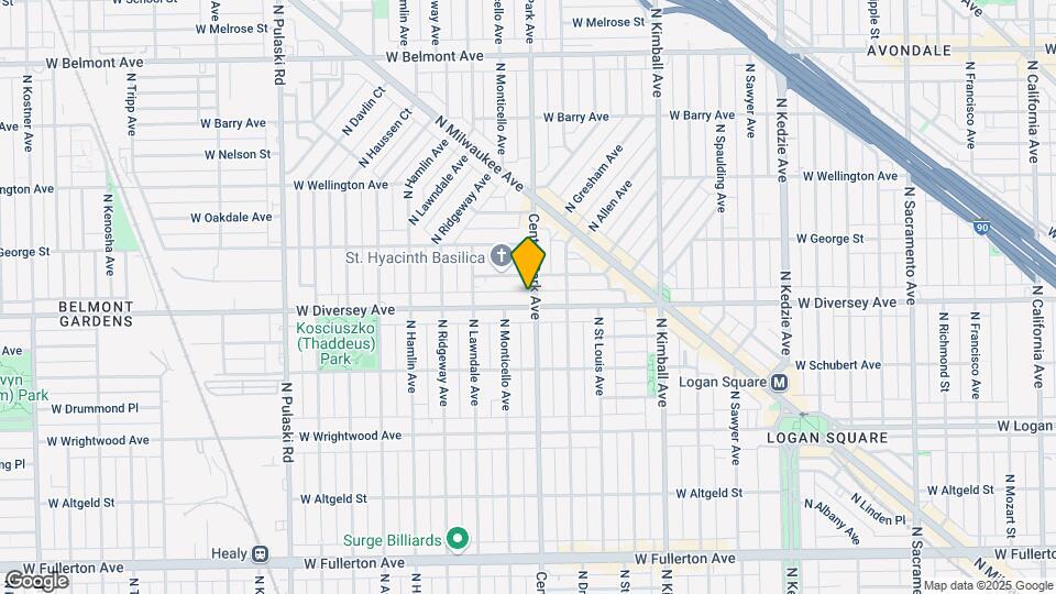Logan Square 3-Flat Apartments Map and Location Details