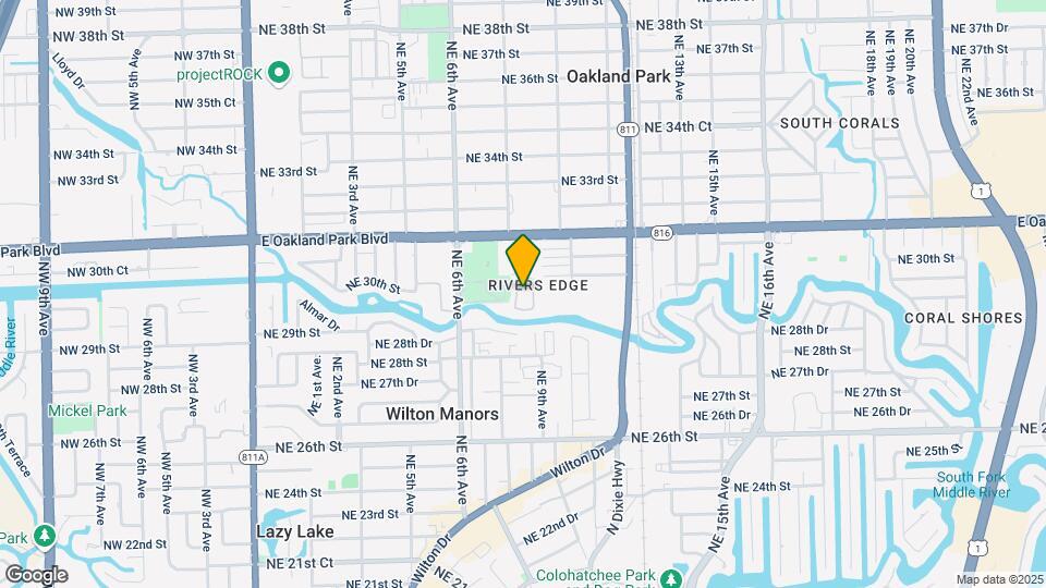 2907 NE 8th Terrace-Unit -101 Mapa y Detalles de la Ubicación