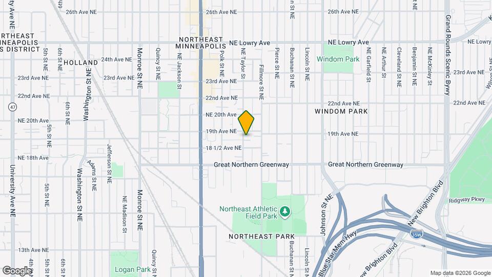 1843 NE Taylor St Map and Location Details
