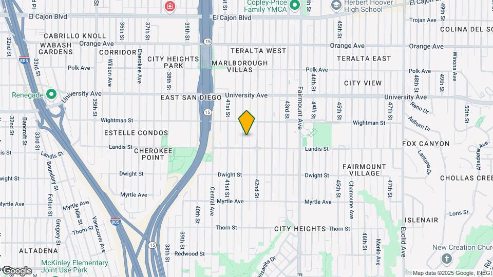 3735-3739 Marlborough Ave Map and Location Details