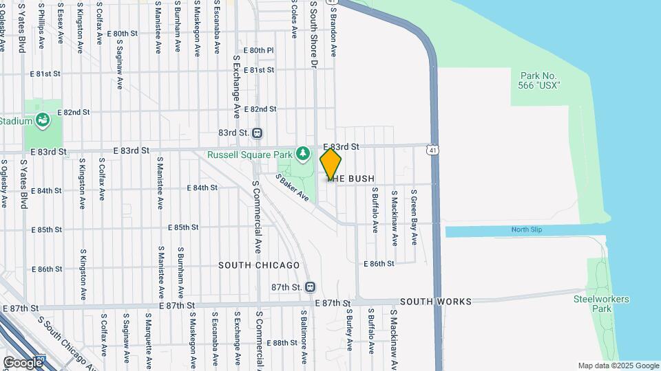 8362 S Brandon Ave Map and Location Details
