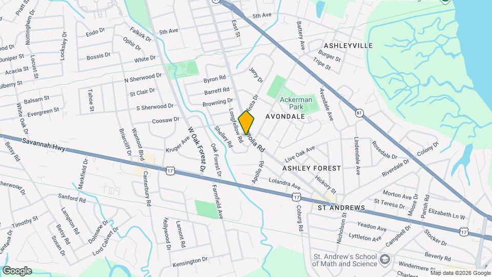 713 Magnolia Rd Map and Location Details