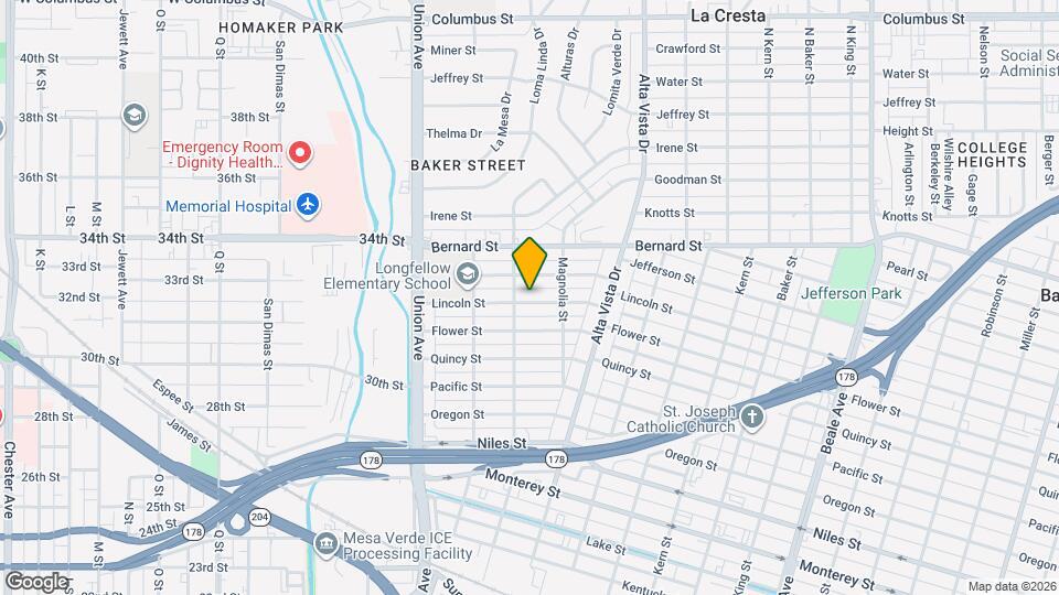 212 Lincoln St Map and Location Details