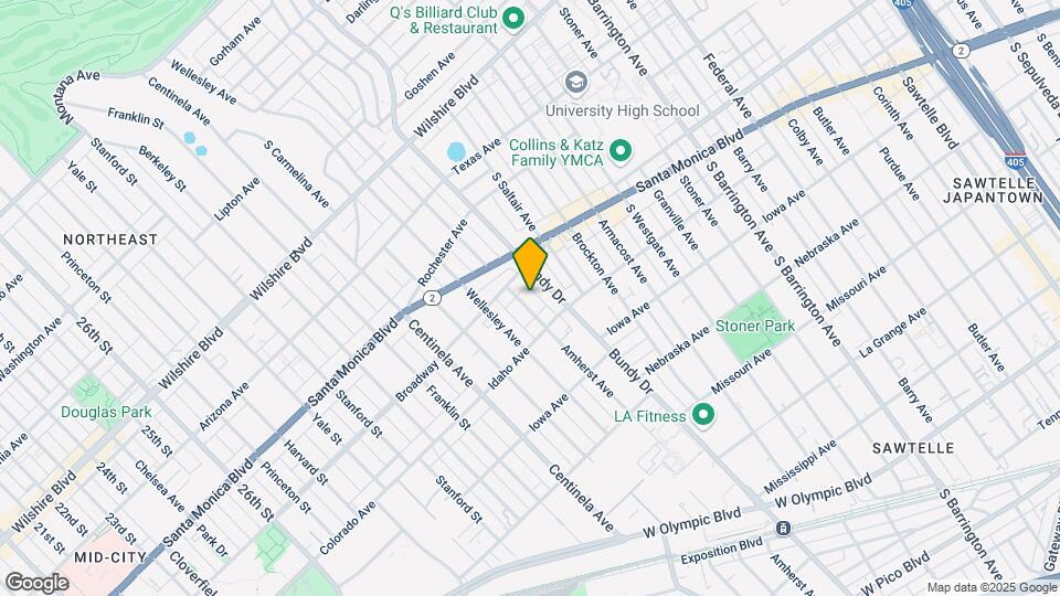 1522 Amherst Ave Map and Location Details