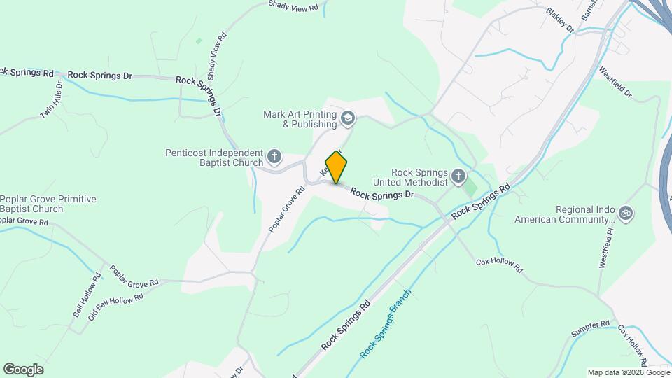 980 Rock Springs Dr Map and Location Details