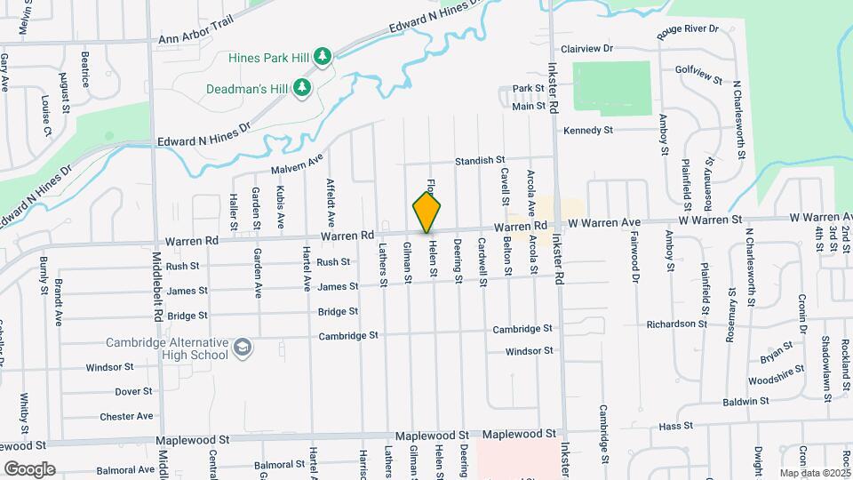 28025 Warren Rd Map and Location Details