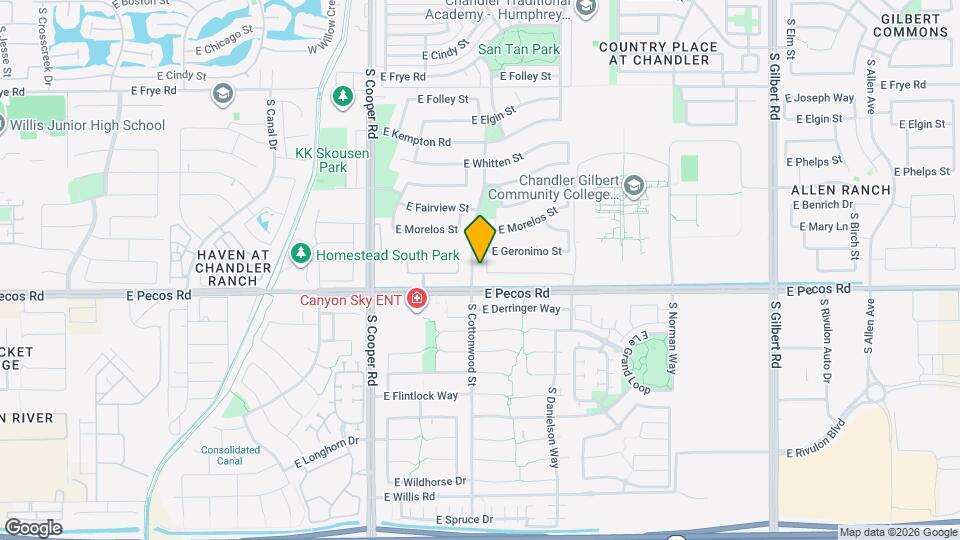 940 S Lafayette Dr Map and Location Details