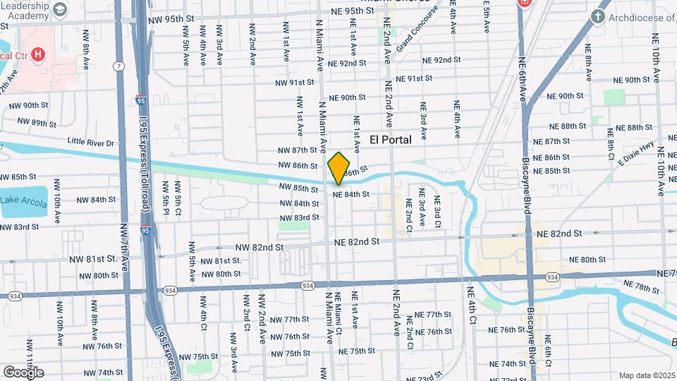 8411 NE Miami Ct Map and Location Details