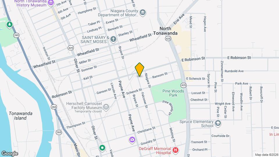 379 Falconer St Map and Location Details