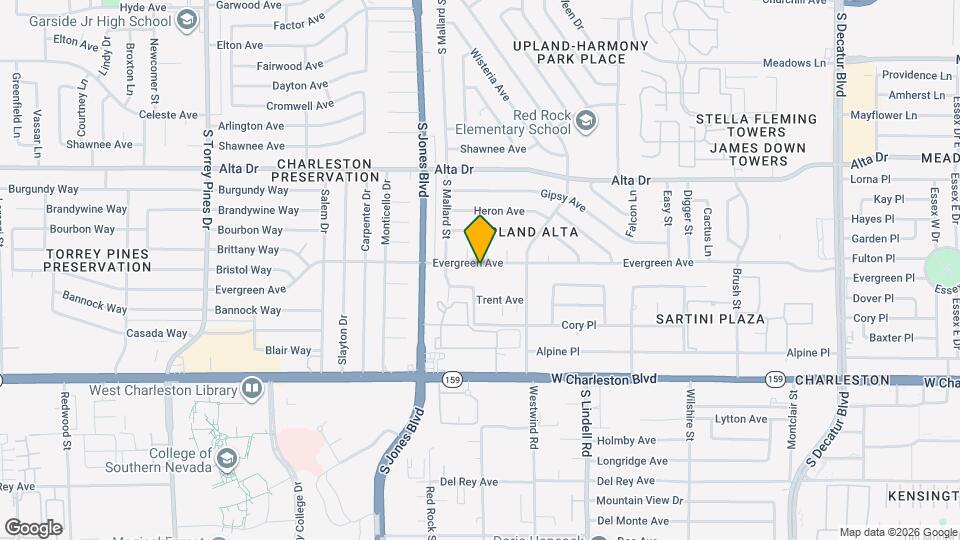 5813 Evergreen Ave Map and Location Details