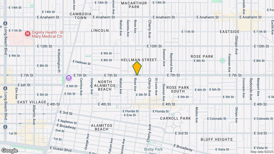 1810 E 7th St Mapa y Detalles de la Ubicación