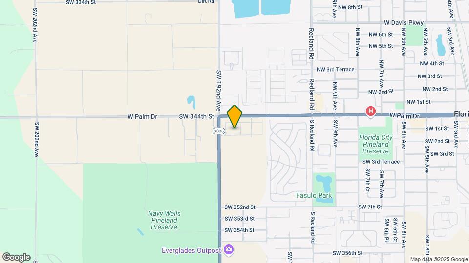 34513 SW 191st Ct Map and Location Details