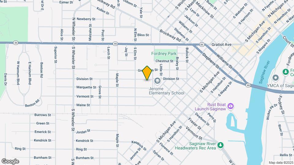 1417 Division St Map and Location Details