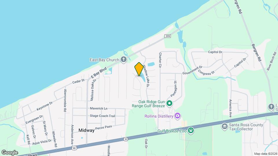 2024 Bright Water Dr Map and Location Details