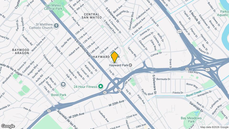 1705 Palm Ave Map and Location Details