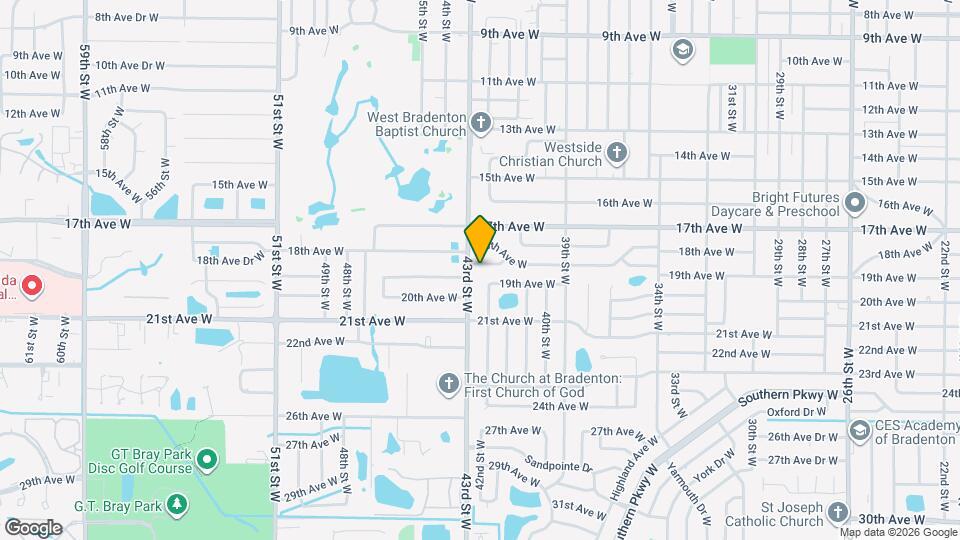 4215 18th Ave Dr W Map and Location Details