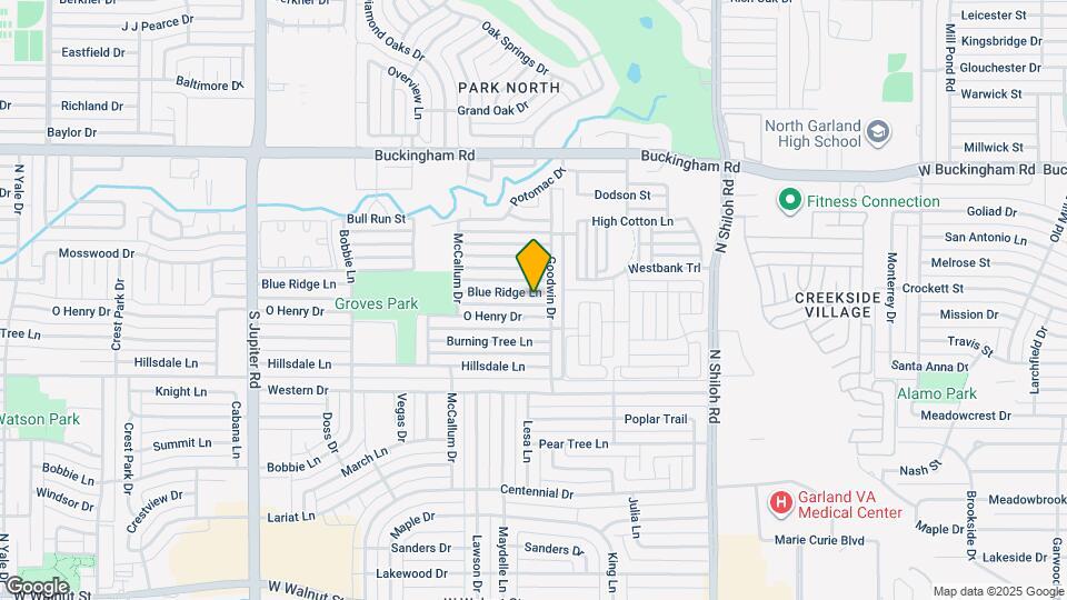 2910 Blue Ridge Ln Map and Location Details